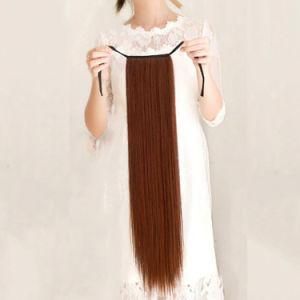Wholesale High Quality Silky Straight Synthetic Hair Lace Front Wigs High Temperature Fiber Middle Part for Women Wigs
