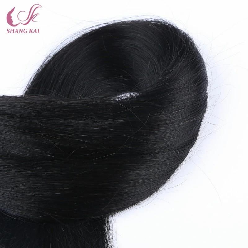 Brazilian Hair in China Natural Black Color Nano Ring Raw Virgin Indian Hair