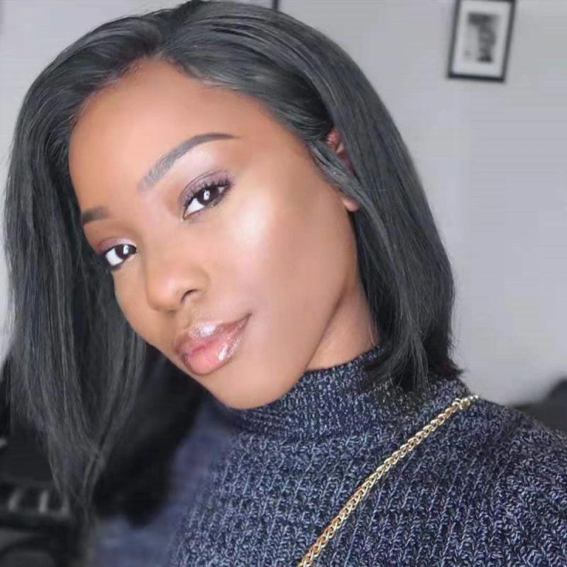 Kbeth Pixie Cut Short Full Lace Wig 2021 Fashion 11A Custom Accept Straight Ladies Cute Cool 11A Trendy Summer Season Bob Human Hair Wigs Ready to Ship