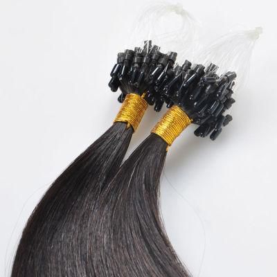 Wholesale Top Quality Unprocessed 100% Human Hair Micro Link Hair Extensions.