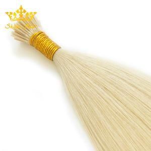 No Shedding No Tangle Not Dry Hair Extensions of Color #60 I-Tip