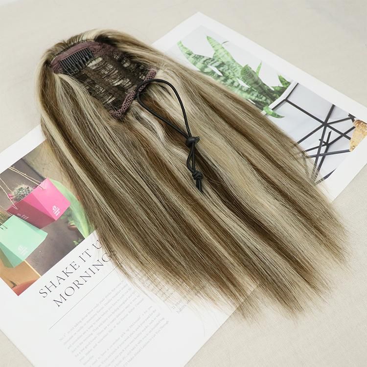 100% Human Hair Brazilian Clip in Ponytail Hair Extension