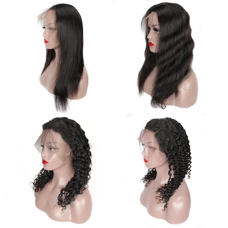 Hot Selling Deep Curly Staight Hair 13*4, 4*4 Lace Wig Human Hair Wigs for Black Women