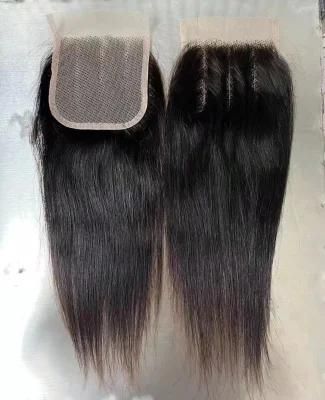 Raw Virgin Lace Closure Hair Stragiht Bundle with Closure