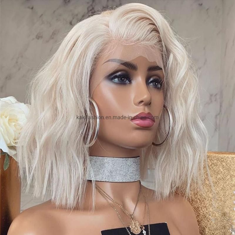 Light Weight Blond Soft Fiber Wave HD Synthetic Hair Lace Front Wig