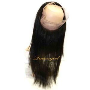 Pre Plucked 360 Lace Frontal Closure Brazilian Straight Natural Hairline with Baby Hair