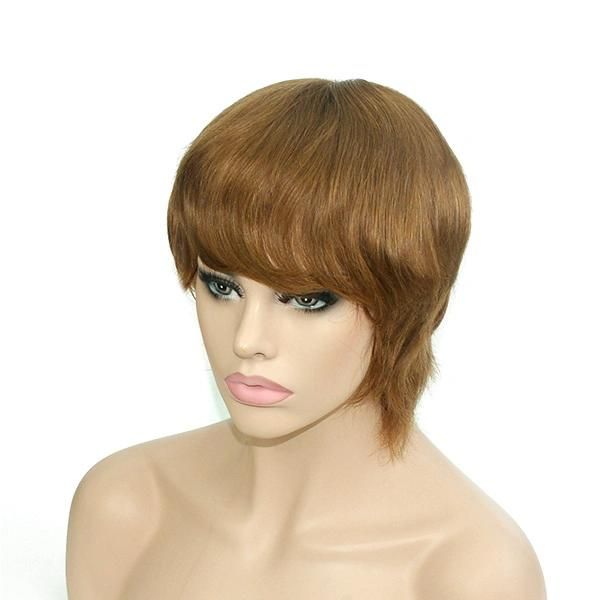 Lwp003 Styled Human Hair Natural Looking Wig