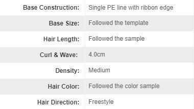 High Quality Blonde Custom Made Integration Hair Replacement