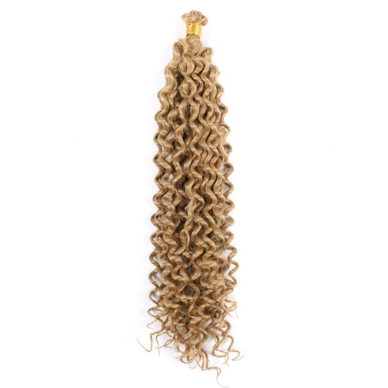 Chinese Dreadlocks Water Wavy Bulk Hair High Temperature Fiber Hair Extension