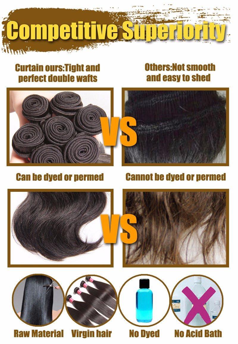 100% Human Hair Extensions Brazilian Virgin Hair Water Curl