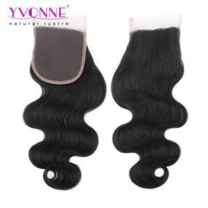 Brazilian Body Wave Virgin Hair Lace Top Closure 4X4 Natural Color