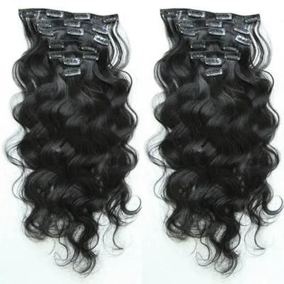 Full Head Remy Human Hair Clip on Hair Extension