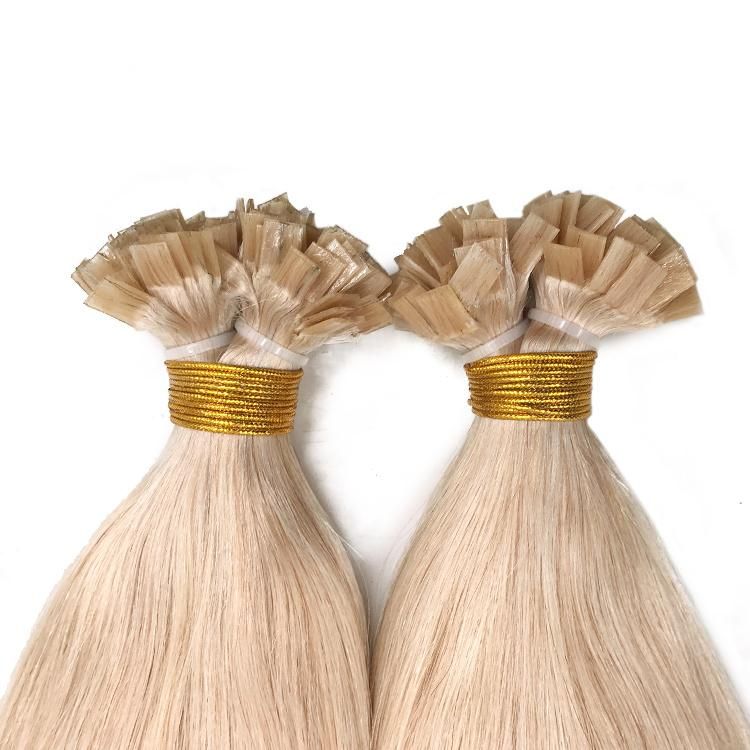 Raw Cuticle Aligned Human Hair Double Drawn Hot Selling Flat Tip Hair Extensions