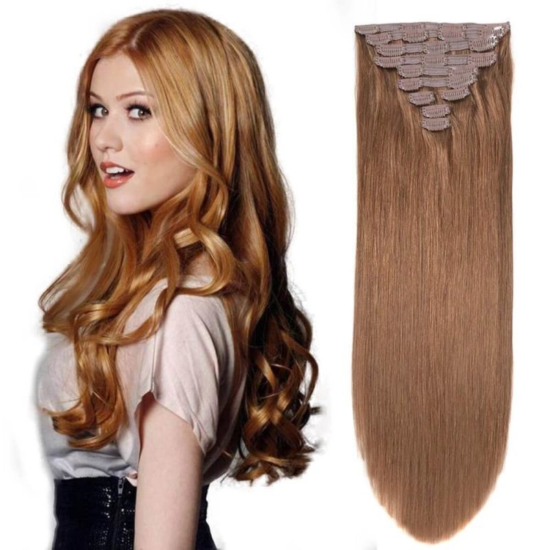 Hot Selling! ! 100g-200g Fast Shipping Clip in Hair Extensions
