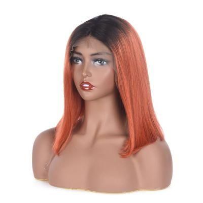 Ombre Straight Short Bob Lace Front Wigs 1b/ #350