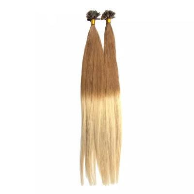 Straight Machine Remy Hair I Tip Keratin Pre Bonded Hair Extensions 50 100PCS/ Set Russian Capsule Fusion Human Hair