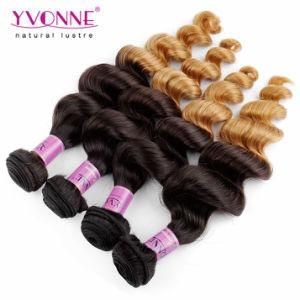 Yvonne Hair Extension Peruvian Hair Ombre Hair Human Hair Loose Wave Color T1b/30