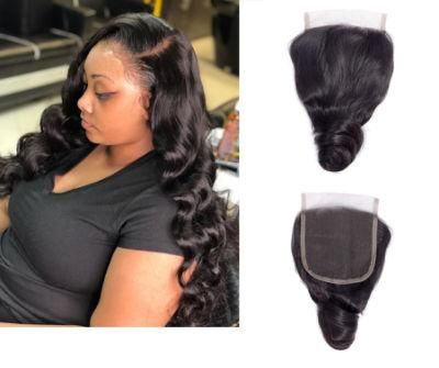 Brazillian Virgin Hair Loose Wave Lace Closure Free Part