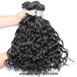 10A Brazalian Indain Peruvian Virgin Human Hair Remy Hair Extensions Natural Color Natural Wave Hair Weft