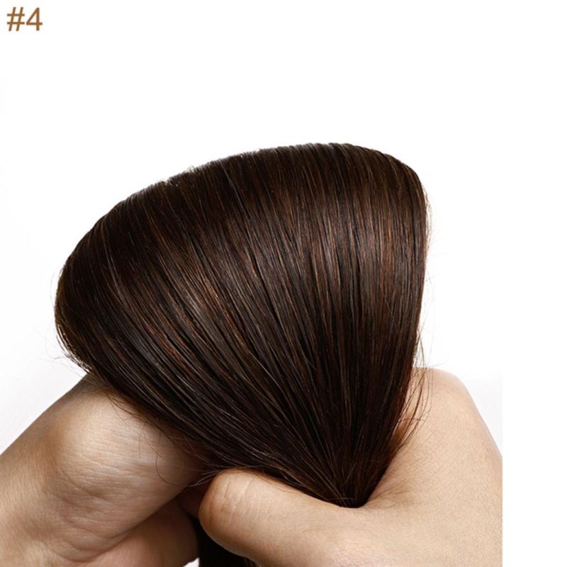 10-24 Remy 100% Human Hair Clip in Straight Clip in Human Hair Extensions Around Head Hair Extensions Multi Color 18 Inches