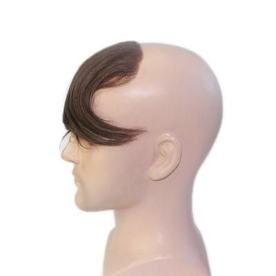 Ultra Thin Skin 0.03mm V-Looped Realistic Frontal Mens Hair Replacement Systems