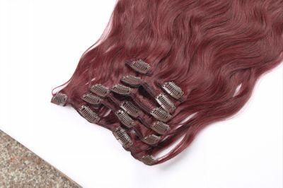 8PCS/Set Long Straight Clip in on Hair Extensions Real Synthetic Black Brown Red Pink Purple Hairpieces for Women