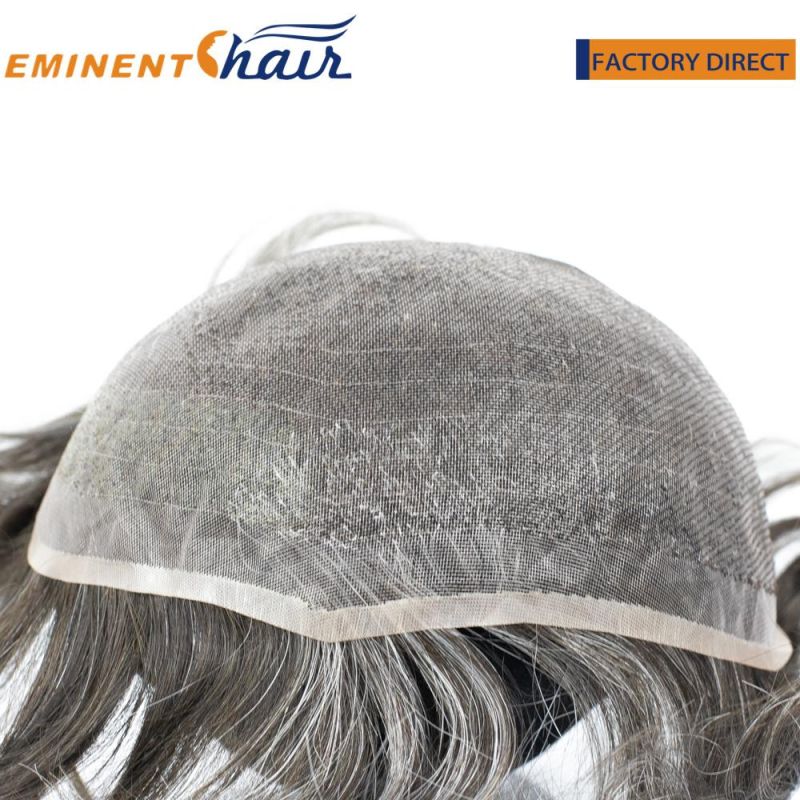 Factory Direct Custom Fine Welded Mono #0.12 Mono Lace Toupee for Men