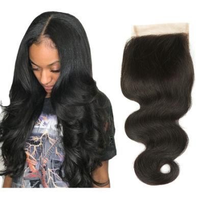 Kbeth Real Hair Block Front Lace Natural Color Accessories 4X4 Free Parting Body Wave Lace Toupee Hand Woven Toupee Head Cover
