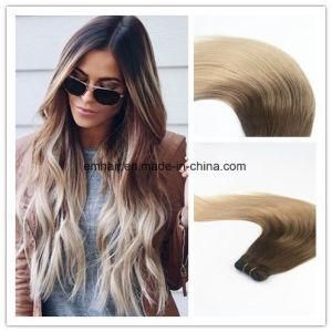 Balayage Color #4#18 Fashion Color High Quality Hair Weaving Hair Weft Remy Straight Hair Extension 100g Per Bundle in Stock