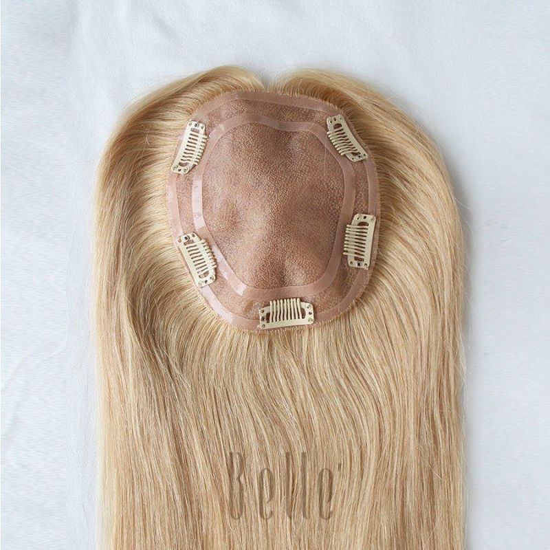 100% Human Hair Mono Topper for Women