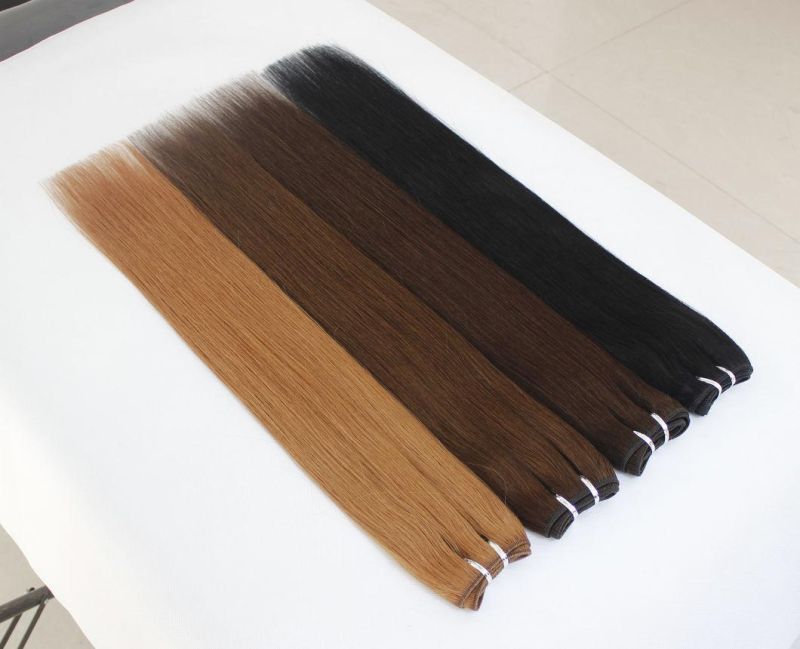 Straight Brazilian Human Hair Hair Bundles Black Blond Brown Color Remy Human Hair Weaving Bundles Extensions
