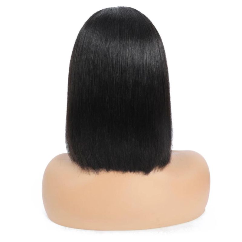 Kbeth Human Hair Wig for Girls 2021 Summer Fashion Short Two Tone Cool Soft 100% Remy Ombre 613 and Black Brazilian Virgin Widows Peak Straight Cut Bob Wigs