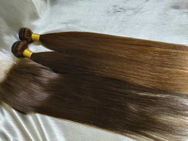 Dark Brown Aligned Cuticle Brazilian Human Hair Bundles