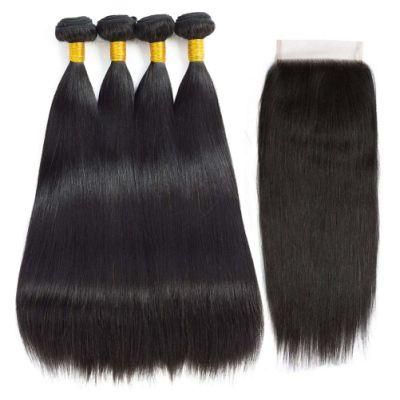 Top Grade 100% Raw Hair Virgin Brazilian Hair Bundles and Closures