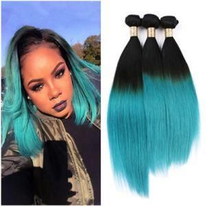 10A Grade Brazilian Hair Silky Straight 1b Light Blue Hair Weave Bundles