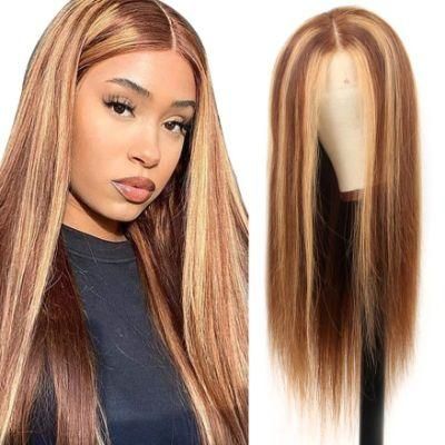 20 Inch Ombre Highlight Lace Front Wigs Human Hair Brazilian 4/27 Ombre Human Hair Wigs