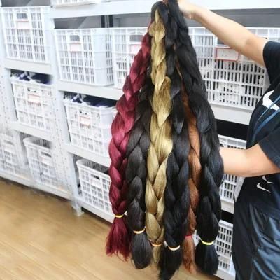 100% Kanekalon 82 Inch 165g Ultra Braids Synthetic Afrelle Braid Fiber Synthetic Japanese Kanekalon Synthetic Braiding Hair