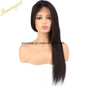 Cheap Remy Silk Straight Human Hair Virgin Peruvian Full Lace Front Wig