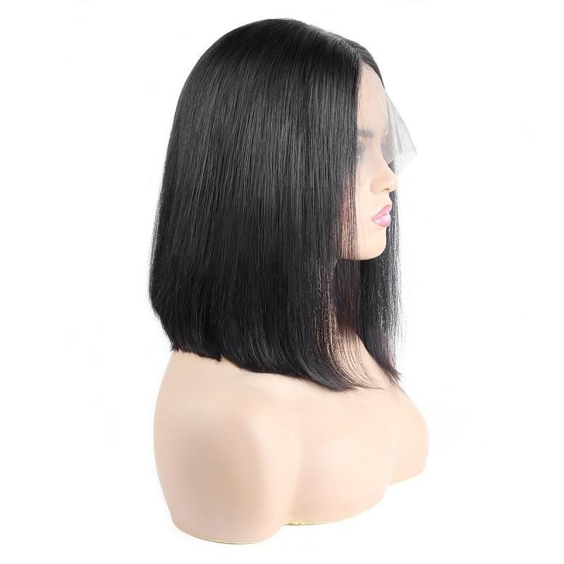 Kakiifashion Wholesale Brazilian Hair Human Bob Natural Black Wig