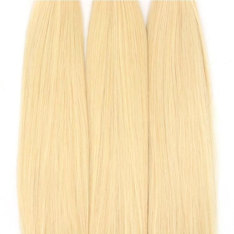 Hot Selling Brazilian Blond 613# Color Straight Human Hair Bundles