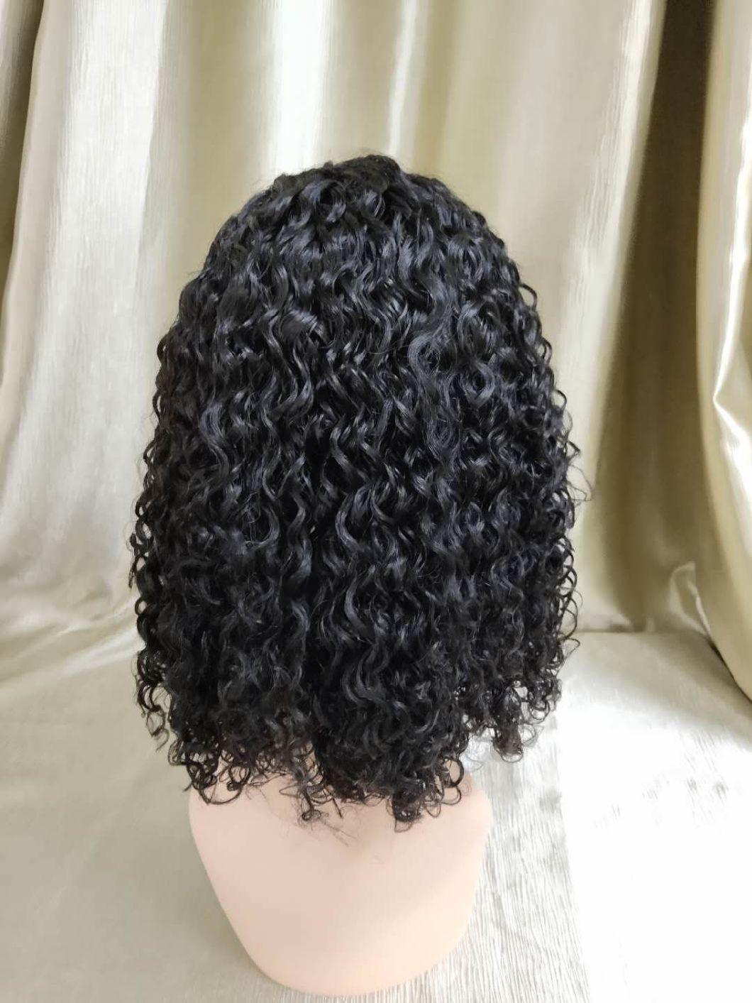 Cuticle Aligned Brazilian Hair Natural Curly Lace Wigs