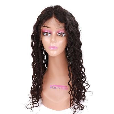 2020 New Fashion Natural Water Wave Indian Hair Frontal Lace Wig 100% Human Hair Lace Wig