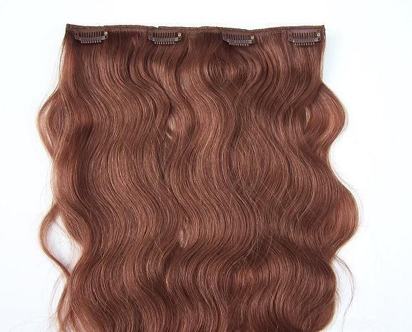 Clip on Hair Extensions Body Wave Human Hair Clip in Hair Extension (AV-CW010)