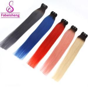 Accept Customized Color Human Hair Virgin Ombre Hair