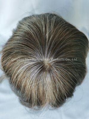 2022 Most Comfortable Clear PU Base Men&prime; S Wig Made of Remy Human Hair
