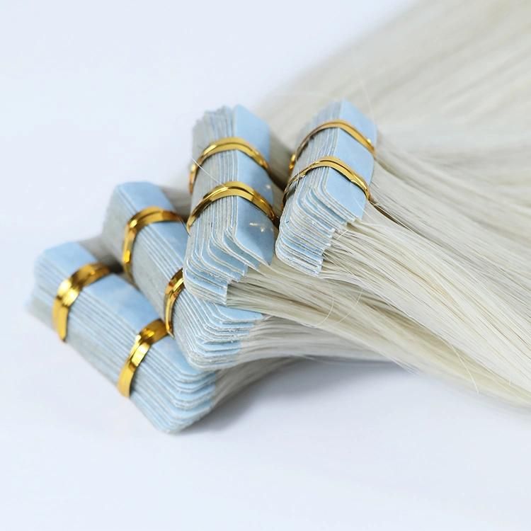 High Quality 12A 100% Raw Remy Tape in Human Hair Extension