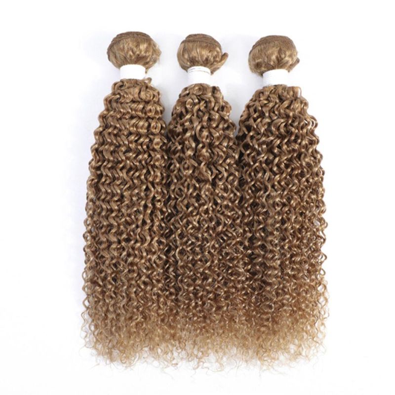Brazilian Kinky Curly Human Hair Bundles 100% Human Hair Weave Bundles Blonde Brown Remy Hair Bundles