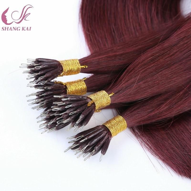 Brazilian Virgin Hair Extensions Thick Soft Nano Hair Nano Ring Hair Extension