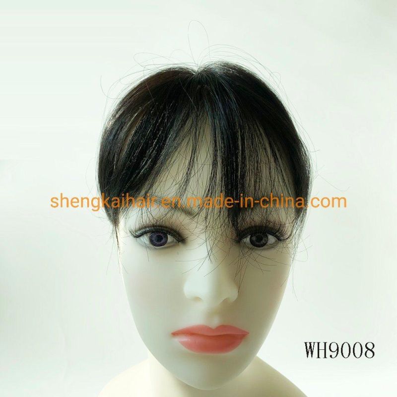 Wholesale Premium Full Handtied Human Hair Synthetic Hair Pieces