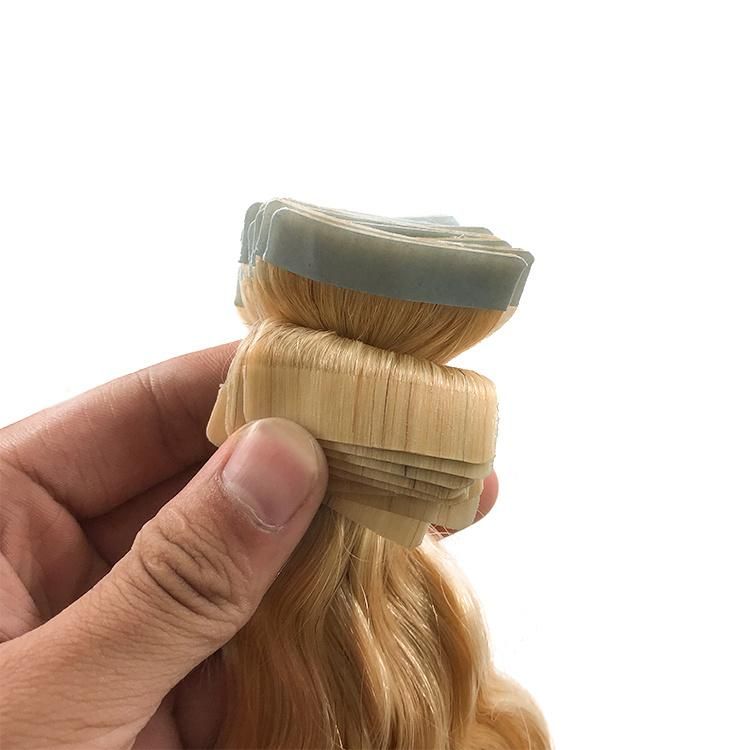 Wholesale 100% Raw Cuticle Aligned Brazilian Human Hair Deep Wave Tape in Hair Extensions